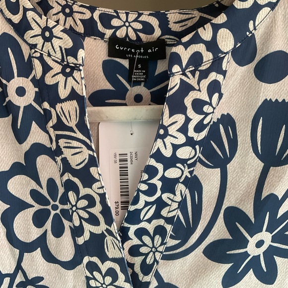 Current Air Los Angeles  + Anthropologie Floral Blouse Sz S NWT - Picture 6 of 10